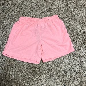 Orange Columbia shorts